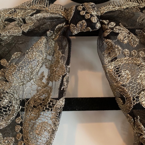 Badgley Mishka gilded lace evening gown- gorgeous! - Picture 7 of 16